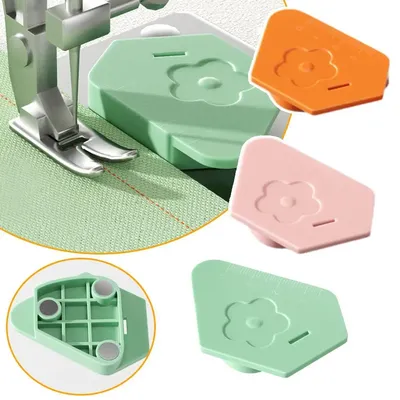 Sewing Magnetic Seam Guide Multifunctional Ruler Hemmer Universal Polygonal Anti-Curling Positioner Sewing Machine Accessories