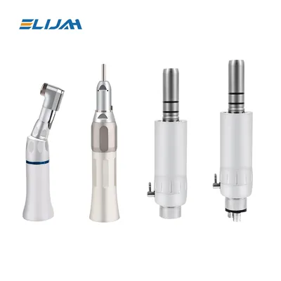 2/4 Holes Dental Low Speed Handpiece Kit EX-203 Set E-type Air Turbine Latch Chuck Contra Angle