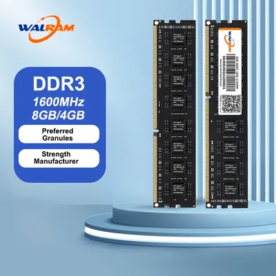 Walram DDR3 1600MHz Memoria RAM DDR3 8GB 4GB 1.5V 240pin PC3 Udimm DIMM Desktop Memory RAM DDR3 1600