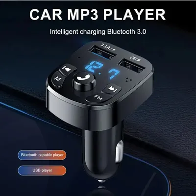 Car Bluetooth Mps Player Single Port Fast Charging Hands Free Call Usb Flash Drive Plug And Play