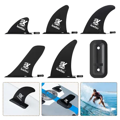 Paddle Board Fin Detachable Longboard Fin Protective Surfboard Tail Fin Stand Up Board Fin for Long