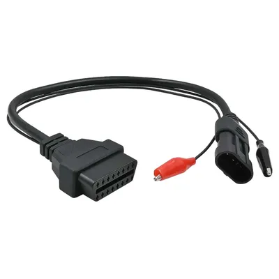 OBD2 Cable 3Pin to 16Pin For Fiat For Lancia For Alfa Remeo OBDII Plug 3 Pin Connector Adapter Car Extension Diagnostic Cables