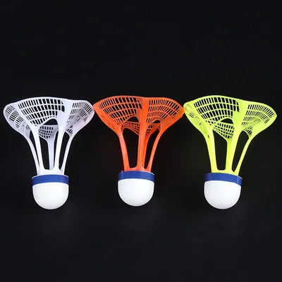 3 Pcs Windproof Badminton Wind Resistance Shuttlecock Ball Training Accessoires Multicolor Nylon