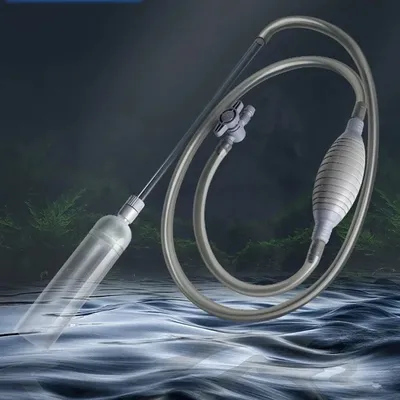 1.5m Aquarium Manual Water Changer Fish Tank Air Pump Cleaning Tools Handheld Aquarium Cleaner