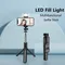New 3 In 1 Wireless Selfie Tripod With Fill Light Bluetooth Shutter Remote Control Portable Foldable Monopod For Smart Phone
