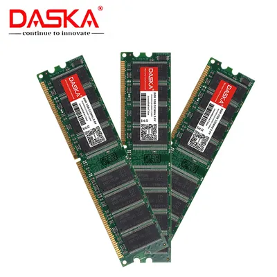 DASKA DDR 1GB 400MHZ 2700 3200u Desktop PC Memory Memoria Module Computer DDR1 USED RAM