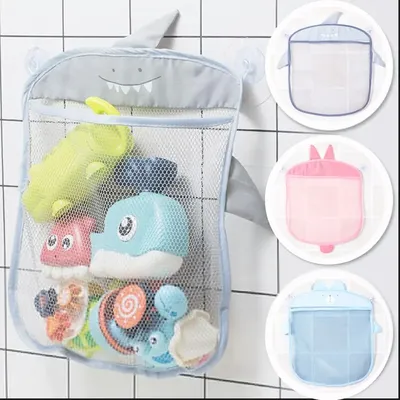 Baby Bath Toys Organizer Quick Dry Toddlers Mesh Net Bag for Bathroom Toy Storage Cartoon Shape Sand