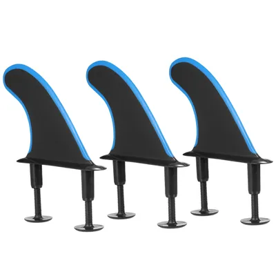 3pcs Soft Surfboard Fins with Screws 4.5 Inch Surf Fins for Soft Surfboard Longboard Surfing