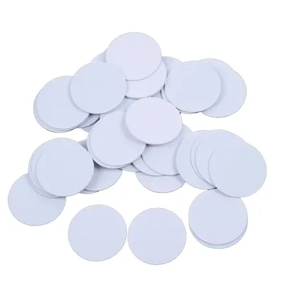 100pcs/lot NTAG213 NTAG215 NTAG216 25mm NFC Tag Round Shape Coin Cards Protocol ISO14443A For All