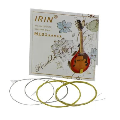 IRIN M101 Mandolin Strings 8-String Mandolin Stainless Steel Bright Strings Copper Alloy Wound