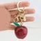 For Coach Handbag Shoulder Bag Red Crystal Apple Pendant Decoration Exquisite Keychain Attachment