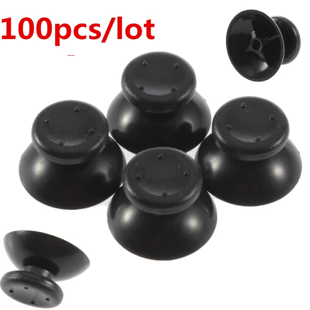 100pcs/lot Analog Cover 3D Thumb Sticks Joystick Thumbstick Mushroom Cap For Microsoft Xbox 360 XBOX360 Controller Replacement