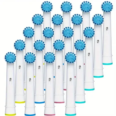 4-20pcs Brush Head nozzles for Braun Oral B Electric Toothbrush Replacement Head Refill Sensitive