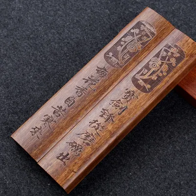 Chinese Wooden Carving Paperweights Calligraphy Brush Pen Painting Paper Weight Multi-size Study