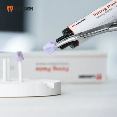 1/3/5pcs Lodden Firing Paste Sintering Furnace Dental Lab Material For Veneer Crown And Bridge