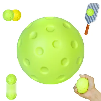 3Pcs/Box Quiet Foam Pickleballs Perfect for Indoor & Outdoor Practice & Training PU Foam Material