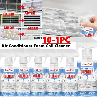 60ML Air Filters Bubble Cleaner Spray Condenser Coil Cleaning Deodorizer Air Conditioner Foam Coil