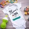 Happy Birthday Dad Says Mom That I Am The Best Gift Baby Bodysuit Newborn Short Sleeve Romper Dadyy