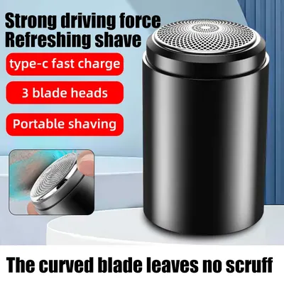 Men's electric shaver supports TYPE-C charging. Two styles are convenient to carry and powerful.