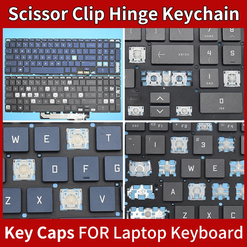 Replacement Keycap Key Cap&Scissor Clip&Hinge For HP OMEN Gaming 16-B 16-C TPN-Q265 Q267 TPN-Q236 Laptop Keyboard KEY & Clips