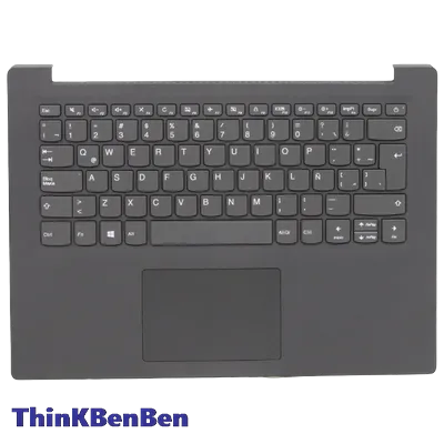 LAS Latin Spanish Texture Iron Gray Keyboard Upper Case Palmrest Shell Cover For Lenovo V14 ADA ARE