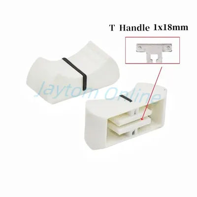 10pcs X32 Mixer/Sound Card Fader Cap 24 x 11 x 10mm Straight Slide/Push The Key Cap Potentiometer Knob T-shaped 1x8MM Hole