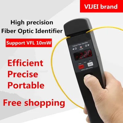 VIJEI 1906/1906A Fiber Optic Identifier Live Fiber Optical Identifier with Built in 10mw Visual