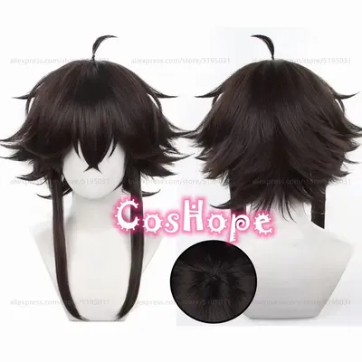 Tetchou Suehiro Cosplay Wig 50cm Short Wig Brown Wig Cosplay Anime Cosplay Wigs Heat Resistant