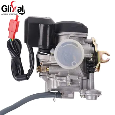 Glixal 20mm Big Bore Carb CVK Carburetor for Chinese GY6 49cc 50cc 60cc 80cc 100cc 139QMB 139QMA