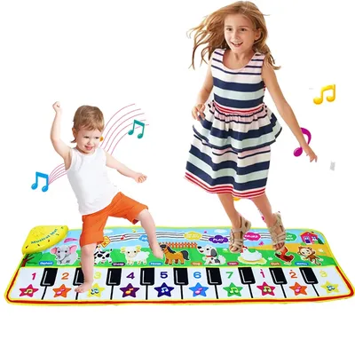 Piano Mat for Kids Children Fitness Keyboard Play Music Carpet Toddlers Music Instrument Toys