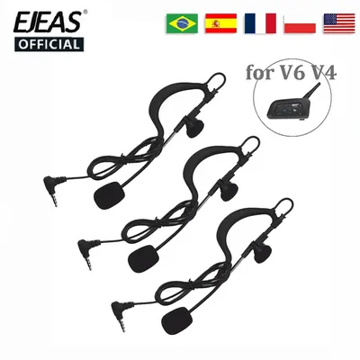 Suitable for V6C PRO V4C PLUS FBIM Referee Headset EJEAS 3.5mm Jack Full Duplex Walkie Talkie