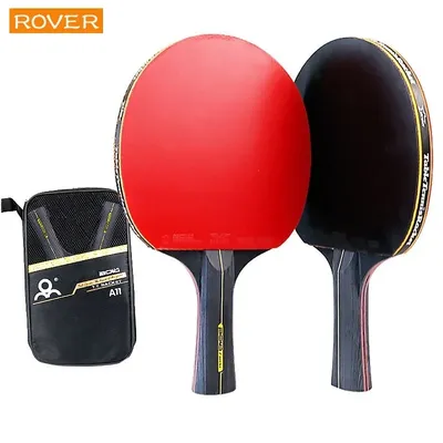 5/6 Star Table Tennis Racket 2PCS Professional Ping Pong Racket Set Pimples-in Rubber Hight Quality