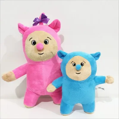 2pcs/set Baby TV Billy and Bam Cartoon Plush Figure Toy Soft Stuffed Doll For Kid Birthday Christmas Gift