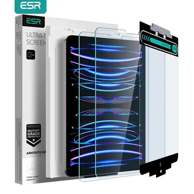 ESR 2Pack Armorite Screen Protector for iPad Pro 11/13/12.9 Glass Film for iPad Air 5th/4th Gen Air