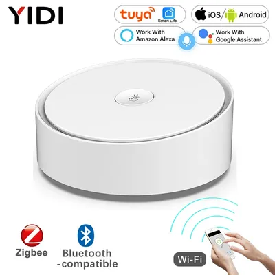 Tuya Smart Life Smart Multi-mode Gateway ZigBee WiFi Bluetooth-Compatible Hub Wireless Control with