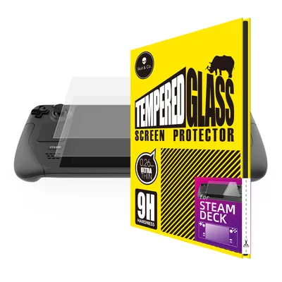 Skull & Co. Screen Protector Tempered Glass Film for Steam Deck 2 PCS PACK