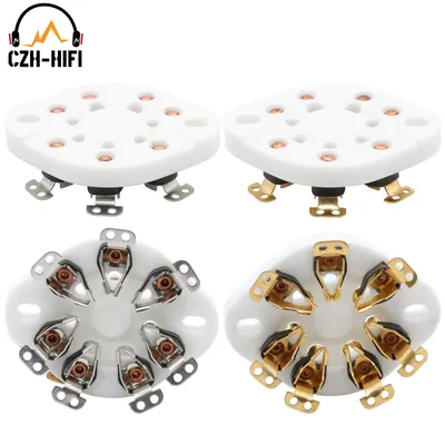 1pc 7pin Ceramic Tube Socket Valve Base For FU-25 1625 6A6 826 832 Vintage Audio Amplifier DIY