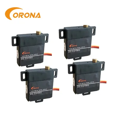 4PCS Corona DS239MG DS-239MG Digital Slim Wing Servo (Metal Gear) 4.6kg / 0.15sec / 22g RC Glider