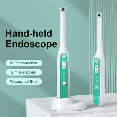 INSKAM Visual Mouth Camera WIFI Mouth Examination Camera IP67 Waterproof 1440P Endoscope Camera 2MP