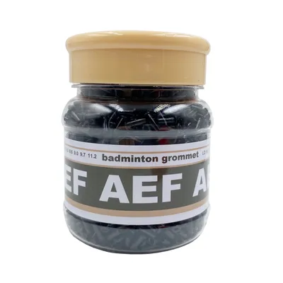 AEF Badminton Racket Single Hole & Double Hole Grommets / Eyelets - Black Bottle