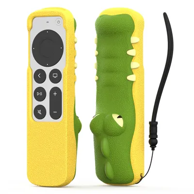 Cartoon Crocodile Silicone Case for Apple TV 4K Siri Remote 2nd 3nd Generation Anti-Lost Shockproof
