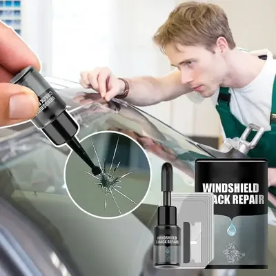 Windshield crack repair Automotive windshield repair agent Glass crack repair adhesive liquid