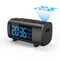 Digital Projection Alarm Clock for Bedroom, Radio Alarm Clock Temperature Monitor 4-Level Dimmer