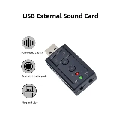 USB Sound Card External 7.1 Mini Sound Card USB Sound Card Audio Interface USB Sound Card High