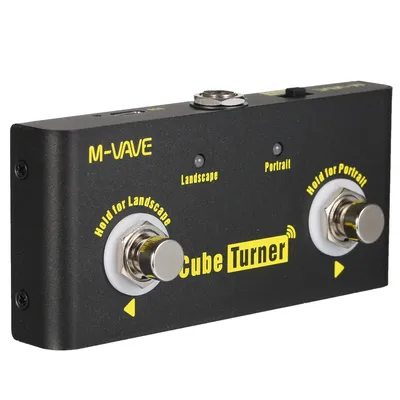 M-VAVE Cube Turner Wireless Page Turner Pedal Rechargeable Music Sheet Turner Supports Looper