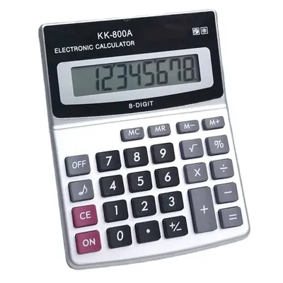 8-Digit Solar Battery Dual Power Large Display Office Desktop Calculator Back To School Supplies