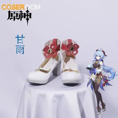 GenshinImpact Ganyu Cosplay Boots Comic Anime Halloween Party Game Cosplay Shoes Prop