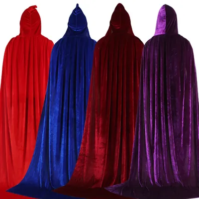 2024 Halloween Cloak Witchcraft Unisex Robe Cape Party Cosplay Outwear Blouse Suitable For Boys And