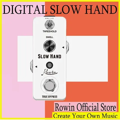 Rowin LEF-3805 Slow Hand Digital Guitar Effect Pedal Electric With Slow Gear Ture Bypass Mini Size