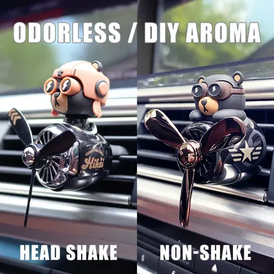 Odorless DIY perfume ornament airplane pilot bear car air freshener decoration accessories aroma